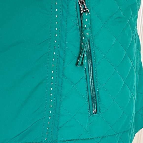 Coldwater Creek Women’s Jade Green Vest Large - Picture 4 of 14